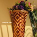 Wall Hanging Bamboo Planter .