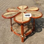 কালার করা পাতা টেবিল - Colourful Flower Table - Image 3