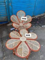 কালার করা পাতা টেবিল - Colourful Flower Table - Image 4