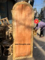 রাউন্ড শেপ বেনী মিরর ফ্রেম - Image 4