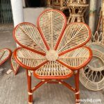 Vermilion Color Sunflower Chair